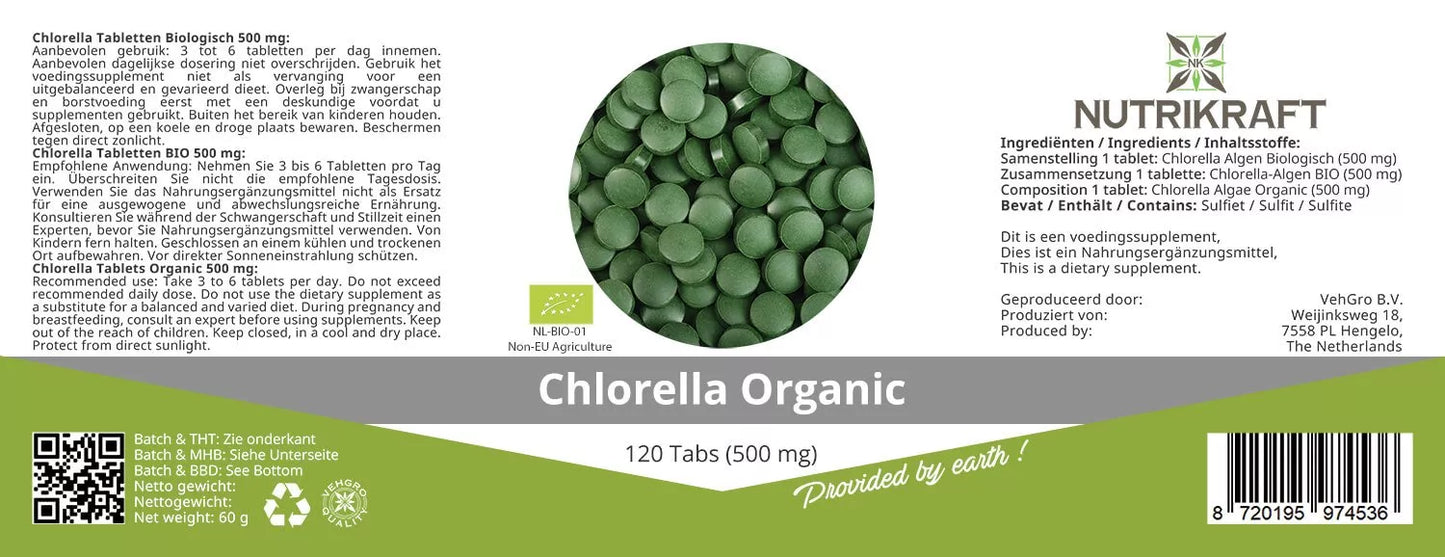 Chlorella Biologisch 120 tabs